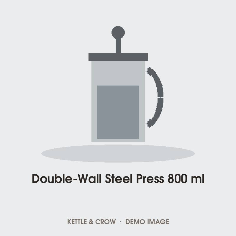 Double-Wall Steel Press 800 ml