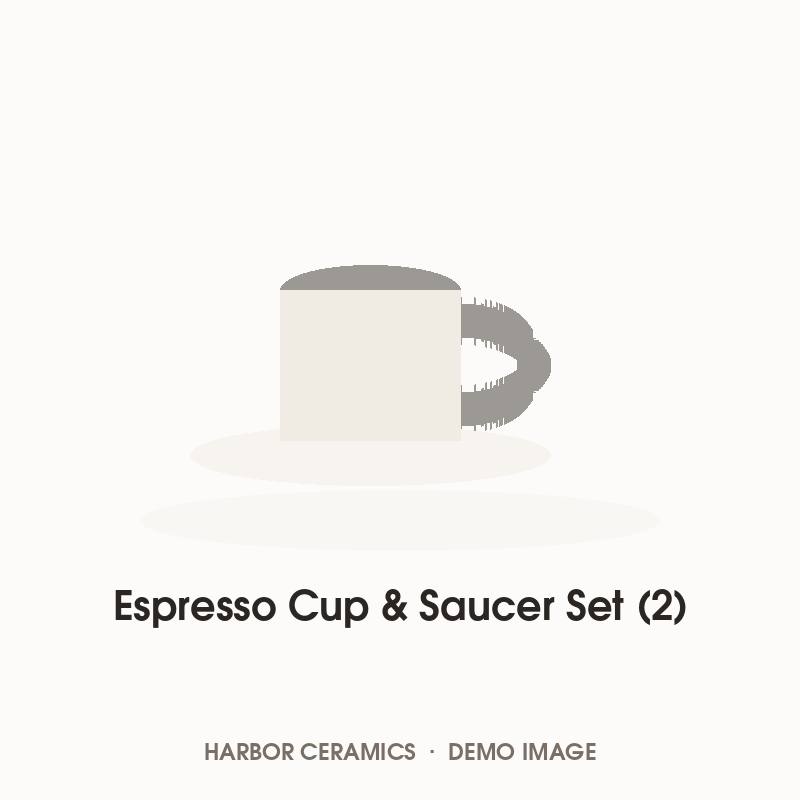 Espresso Cup & Saucer Set (2)